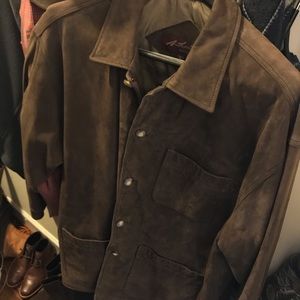 Men’s Suede Leather Jacket Large